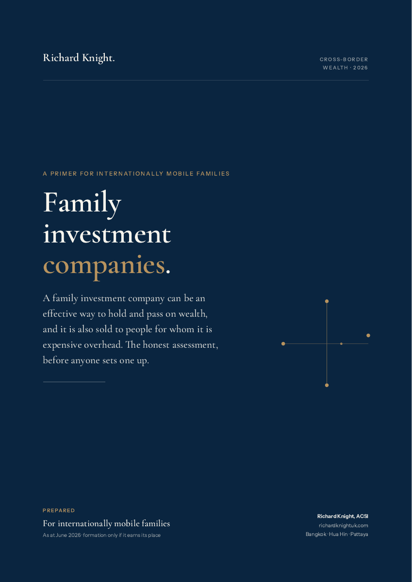 Family investment companies, report cover