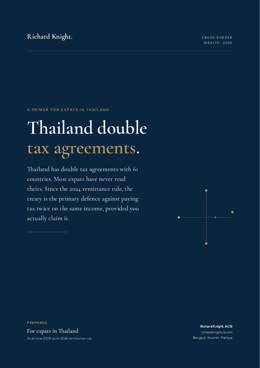 Thailand double tax agreements, report cover